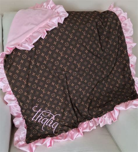 pink lv blanket